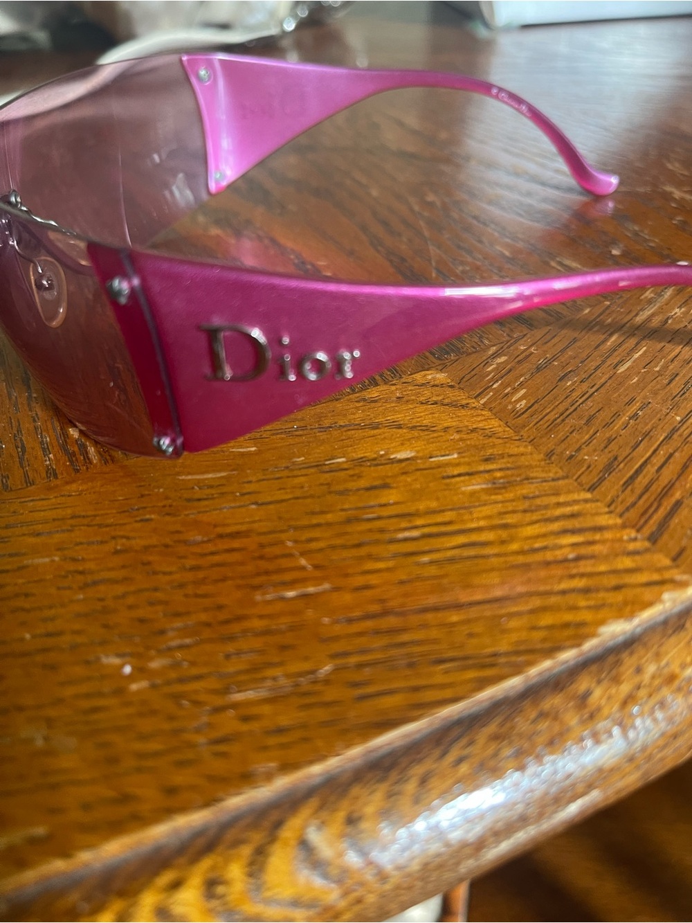 Dior Pink Gradient Shield Sunglasses - Picture 6 of 11